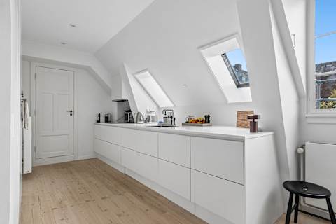 Fully equipped modern kitchen with everything needed for cooking during your stay.