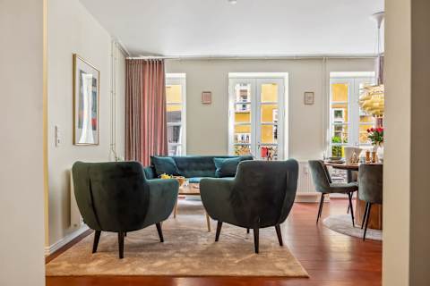 High End Danish Design Living Room