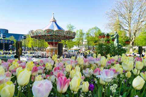 Tivoli Gardens is just a short walk away — one of Copenhagen’s most iconic attractions with rides, gardens, restaurants and magical evening lights.