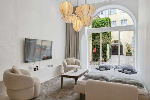 High End Large Sofa Bed With XL Flatscreen