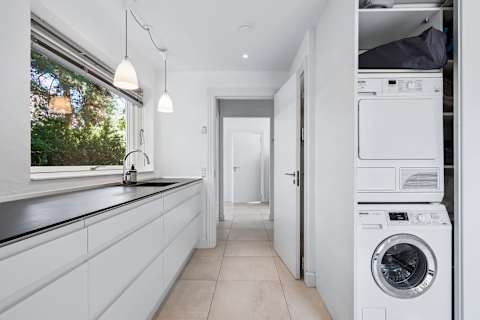 A dedicated laundry room with both washer and dryer, making longer stays effortless and allowing you to pack a little lighter.