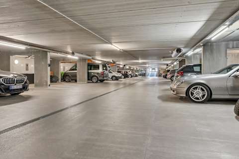 Secure and convenient private garage with easy access to the property.