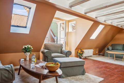 Bright and Cozy Living Room With Balcony Acces + XXL Flat screen